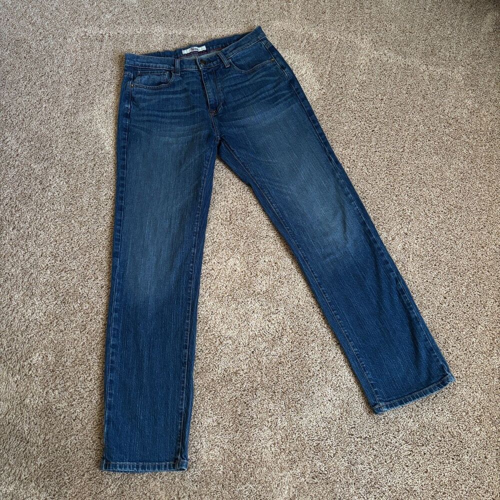 Tommy Hilfiger Jeans Mens 32x31* Blue Straight Leg Cotton Stretch Distressed